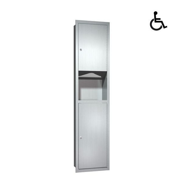 JD Macdonald Traditional Surface Mounted Paper Towel + 26L Waste Bin [ 10-0467-9 ]