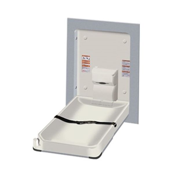 JD MacDonald Recessed Vertical Baby Change Station Clad Stainless Steel [ 10-9017 ]