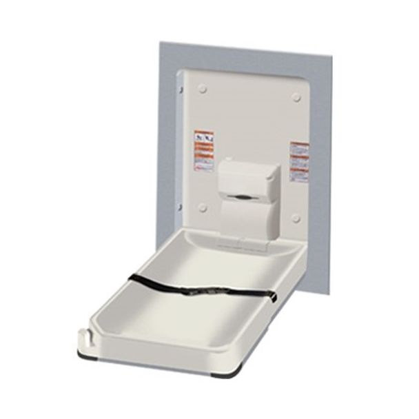 JD MacDonald Surface Mount Vertical Baby Change Station Clad Stainless Steel [ 10-9017-9 ]