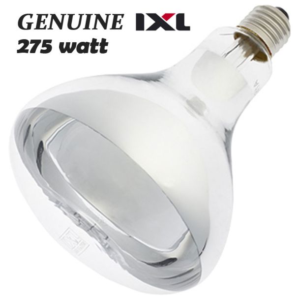 IXL Genuine Replacement 275 Watt Infra-Red Tastic Heat Lamp Globe [ 11300 ]