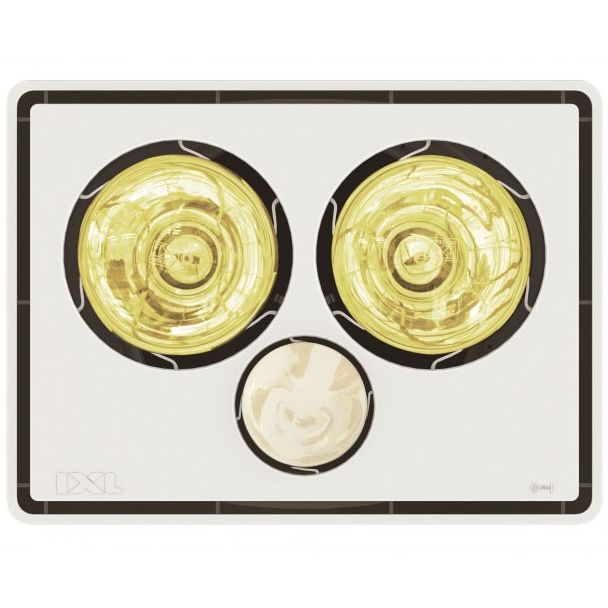 IXL Eco Vivid 3 in 1 Bathroom Tastic with Exhaust Fan 2 x 275W Heat Lamps [ 11344 ]