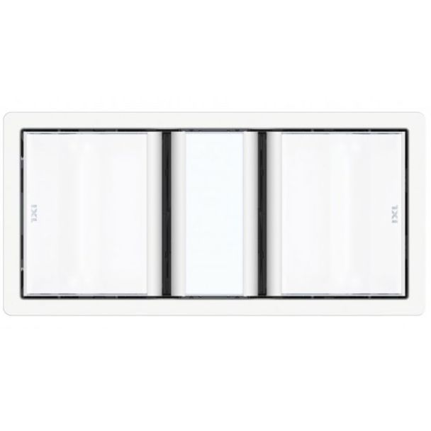 IXL Luminate Premium Dual 3 in 1 Tastic with LED & Exhaust Fan in White [ 32411 ]