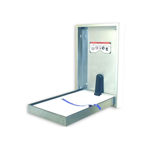 JD Macdonald Heavy Duty Recessed Vertical Stainless Baby Change Station [ BCV-SS-R ]