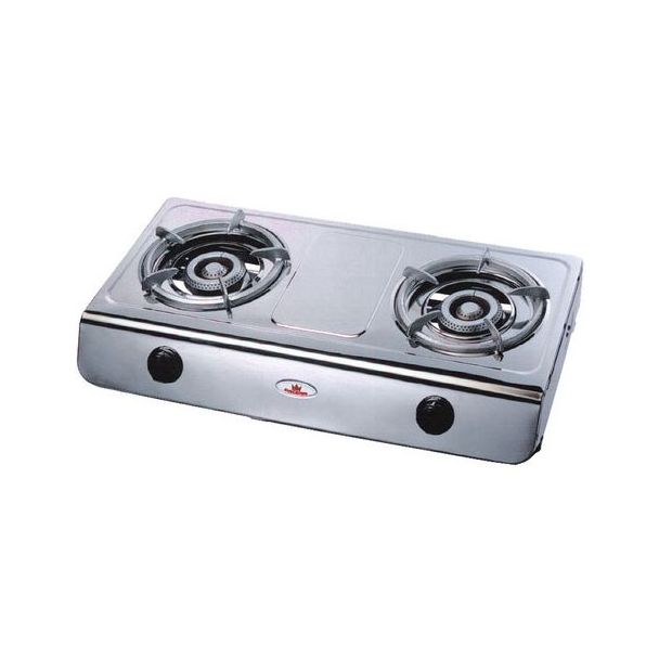 Auscrown LP Gas 2 Wok Burners + Cast Iron Trivets [ CK203LP ]