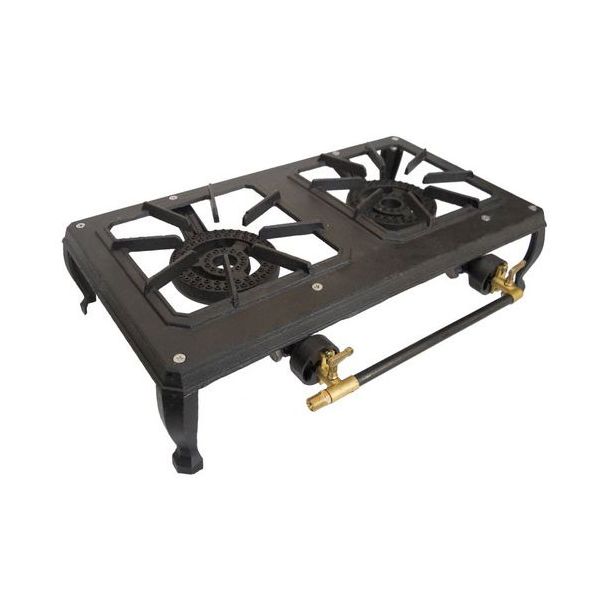 Auscrown Rambo Double Cast Iron Country Cooker LPG 2 Burner Gas Stove [ GB02LPR ]