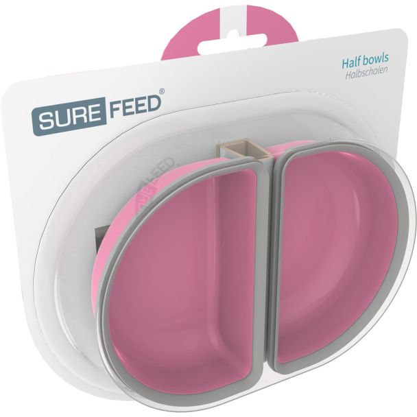 Sure PetCare Surefeed Half Bowls in Pink [ HBOWL2PK ]
