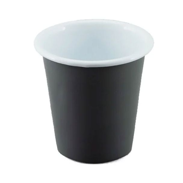 Falcon Enamelware 300ml Enamel Tumbler in Dark Grey & White [ RD3653 ]