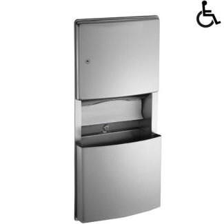 JD Macdonald Recessed Paper Towel + 11.2L Waste Bin [ 10-204623 ]