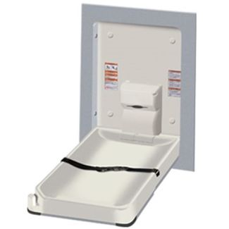JD MacDonald Recessed Vertical Baby Change Station Clad Stainless Steel [ 10-9017 ]