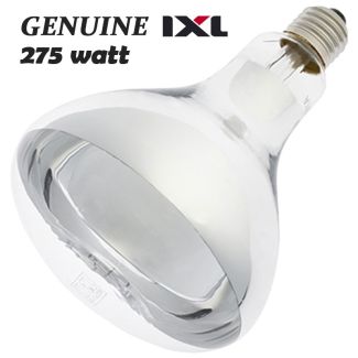 IXL Genuine Replacement 275 Watt Infra-Red Tastic Heat Lamp Globe [ 11300 ]