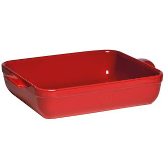 Emile Henry Ceramic Large Rectangular Lasagna Dish 42.5 x 28cm in Grand Cru / Burgundy [ 349644 ]