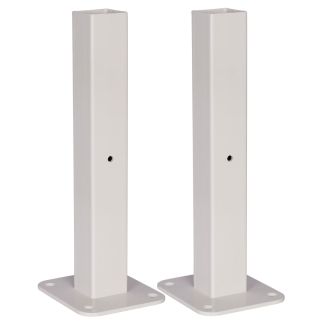 Hills Ground Mount Plates for Folding Frame Post Kit in Surfmist [ 80155147 ]