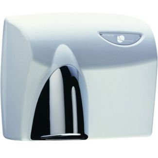 JD Macdonald Autobeam Auto Hand Dryer in White + Polished Chrome [ HDABWHTPC ]