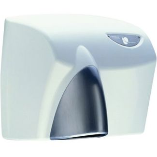 JD Macdonald Autobeam Auto Hand Dryer in White + Satin Chrome [ HDABWHTSC ]