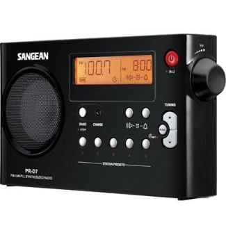 Sangean FM-Stereo / AM / PLL Tuning Portable Radio Receiver [ PRD7BK ]