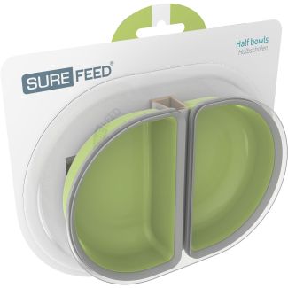 Sure PetCare Surefeed Half Bowls in Green [ HBOWL2GN ]