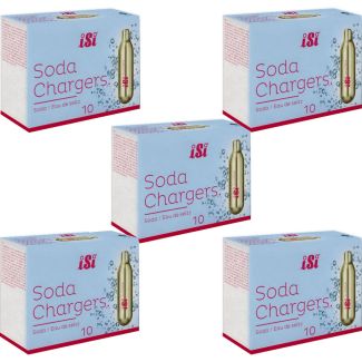 iSi Soda Siphon 8.4 Gram CO2 Charger / Bulb / Cartridge 50 Pack [ ISISODA8GX5 ]