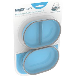 Sure PetCare Surefeed Pet Feeder Bowl & Mat Combo in Blue [ MBSBU ]