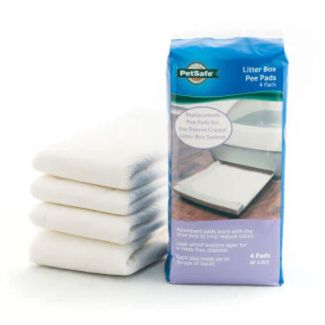 PetSafe Replacement Pee Pad 4 Pack for Deluxe Crystal Litter Box [ PAC00-16693 ]