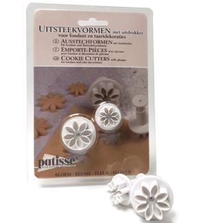 Patisse 3 Piece Plunger Flower Cookie Cutter [ PT02049 ]