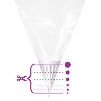 Patisse Disposable Pastry Bag with Tip 10 Pack [ PT02437 ]