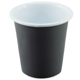 Falcon Enamelware 300ml Enamel Tumbler in Dark Grey & White [ RD3653 ]