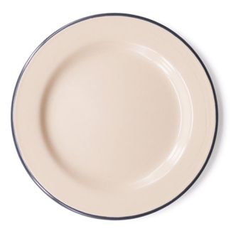Dishy Enamelware 20cm Lunch Plate in Mocha Enamel [ RD4807 ]