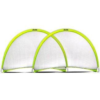 Franklin 6' x 4' Dome Shaped Pop Up Fold Flat Soccer Goals Pair [ SO30144X ]