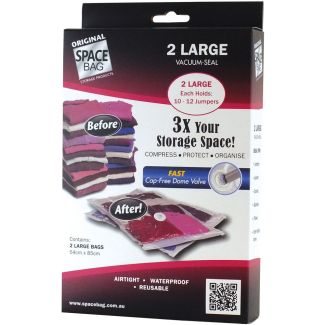 Space Bag Genuine Vacuum Seal Large Sized Bag 2 Pack [ USB83306 ]