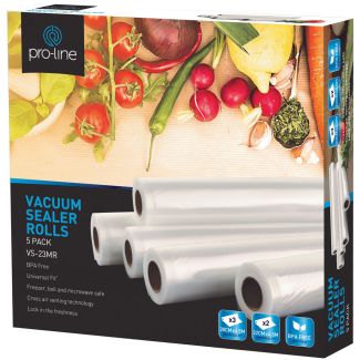 Pro-Line 5 Roll Bulk Pack of Premium Vacuum Sealing Rolls [ VS-23MR ]