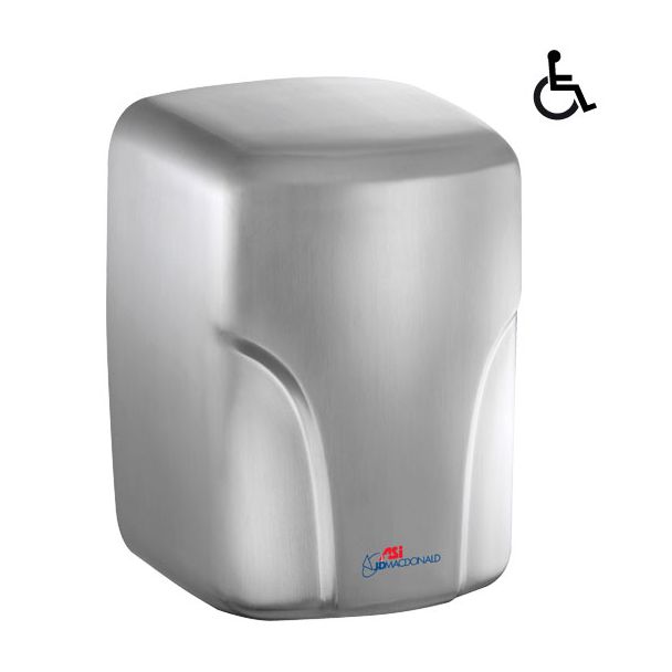 JD Macdonald Turbo-Dri Commercial Hand Dryer in Satin Stainless Steel [ 10-0197-2-93 ]
