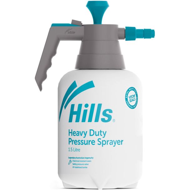 Hills 1.5L Heavy Duty Small Industrial Pressure Sprayer with Chemical Resistant Seals [ 100739 ]
