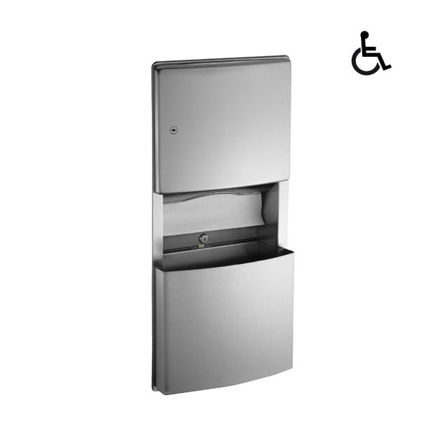 JD Macdonald Recessed Paper Towel + 11.2L Waste Bin [ 10-204623 ]