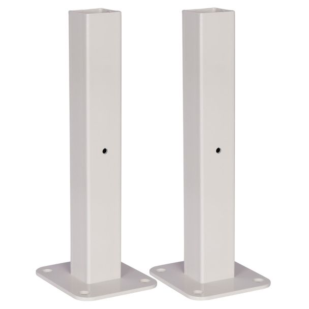 Hills Ground Mount Plates for Folding Frame Post Kit in Surfmist [ 80155147 ]