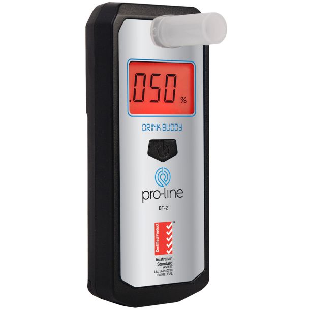 ProLine Drink Buddy Personal Breathalyser with Fuel Cell Technology + Storage Pouch [ BT2 ]
