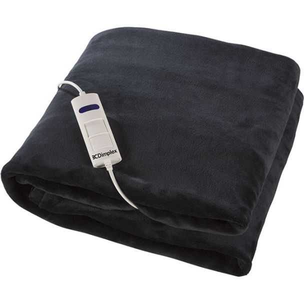 Dimplex Dream Easy Micro Fleece Heated Throw in Charcoal [ DHDEHT ]