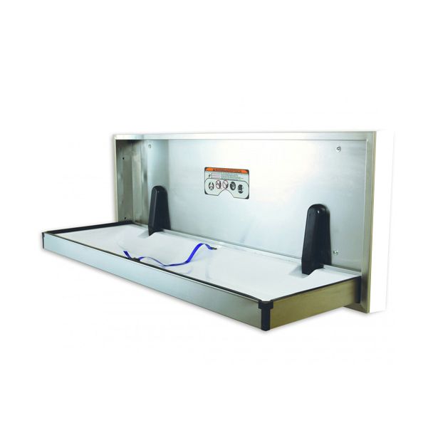 JD MacDonald Recessed Parallel Extended Baby Change Station with Full Stainless [ ECP-SS-R ]