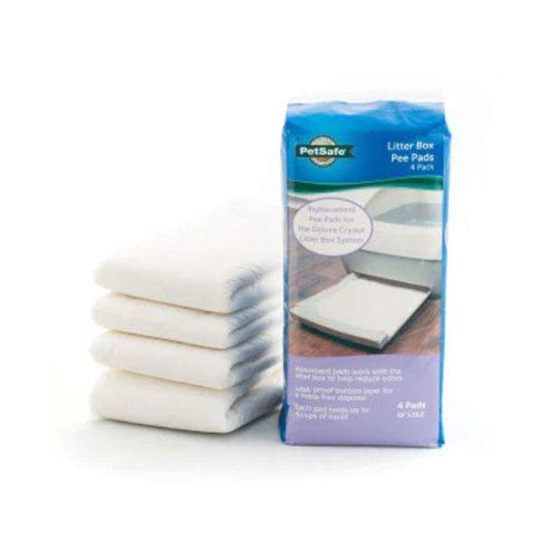PetSafe Replacement Pee Pad 4 Pack for Deluxe Crystal Litter Box [ PAC00-16693 ]